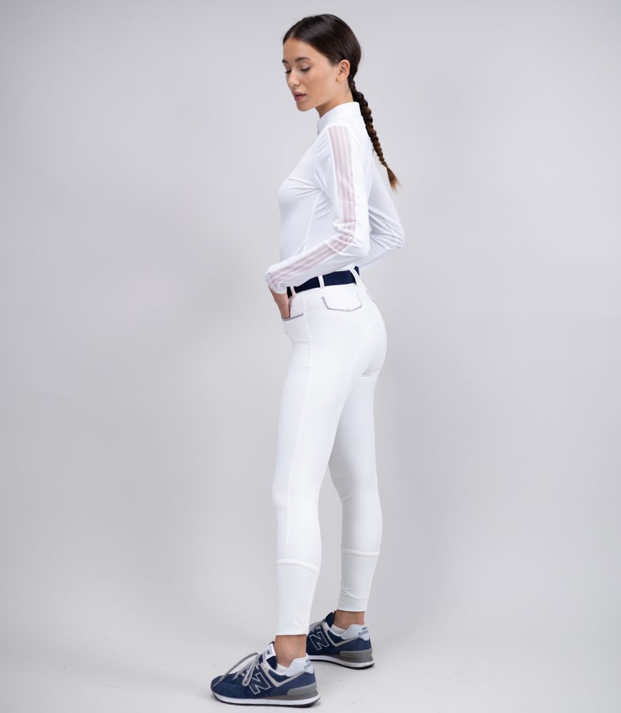 Harcour Jaltika Breeches KN Fix System White