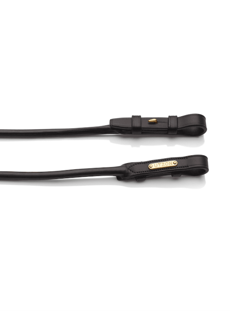 Utzon Rolled Reins w/Rubber Black/Brown