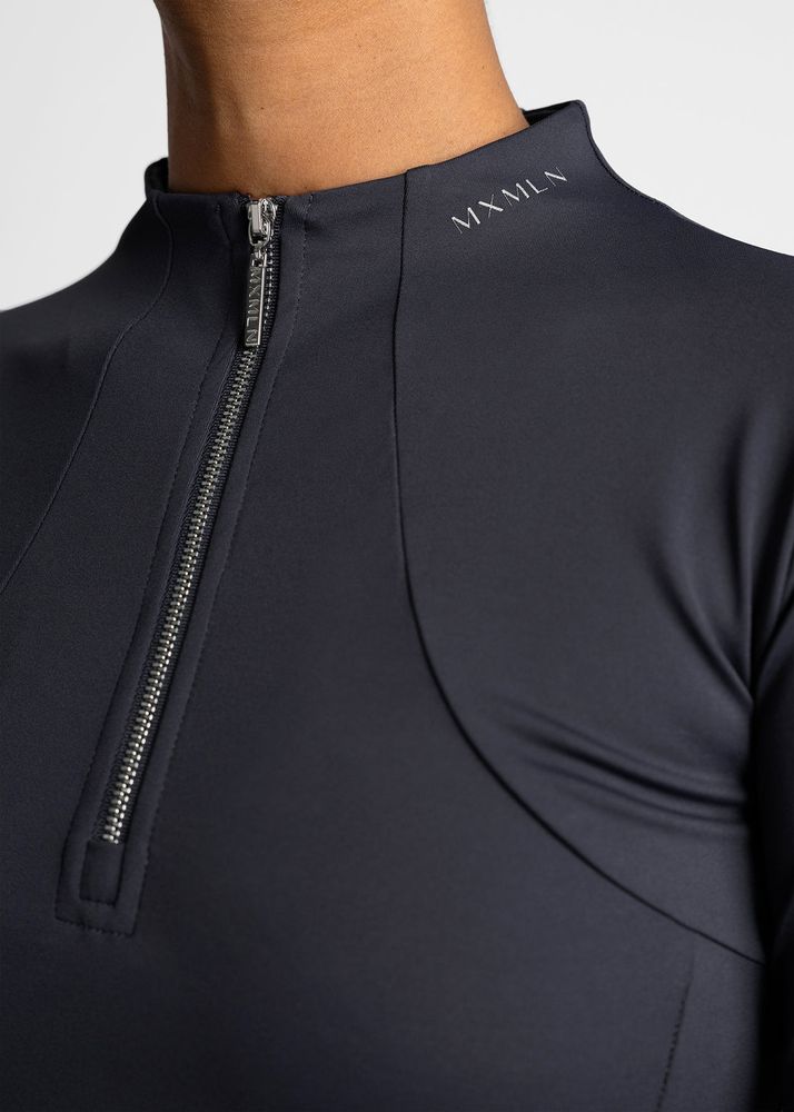 Maximilian Long Sleeve Base Layer Charcoal Grey