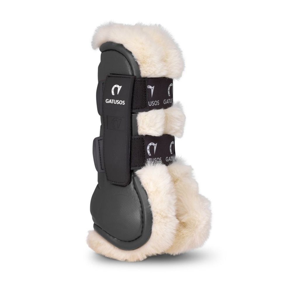 Gatusos Deluxe Syntetic Shearling Front Black