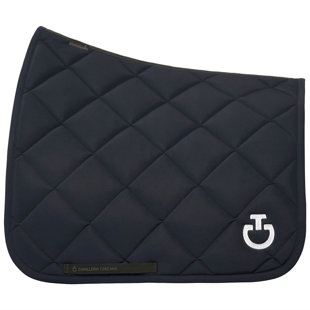 Cavalleria Toscana Diamond Quilted Jersey Saddle Pad Dark Blue