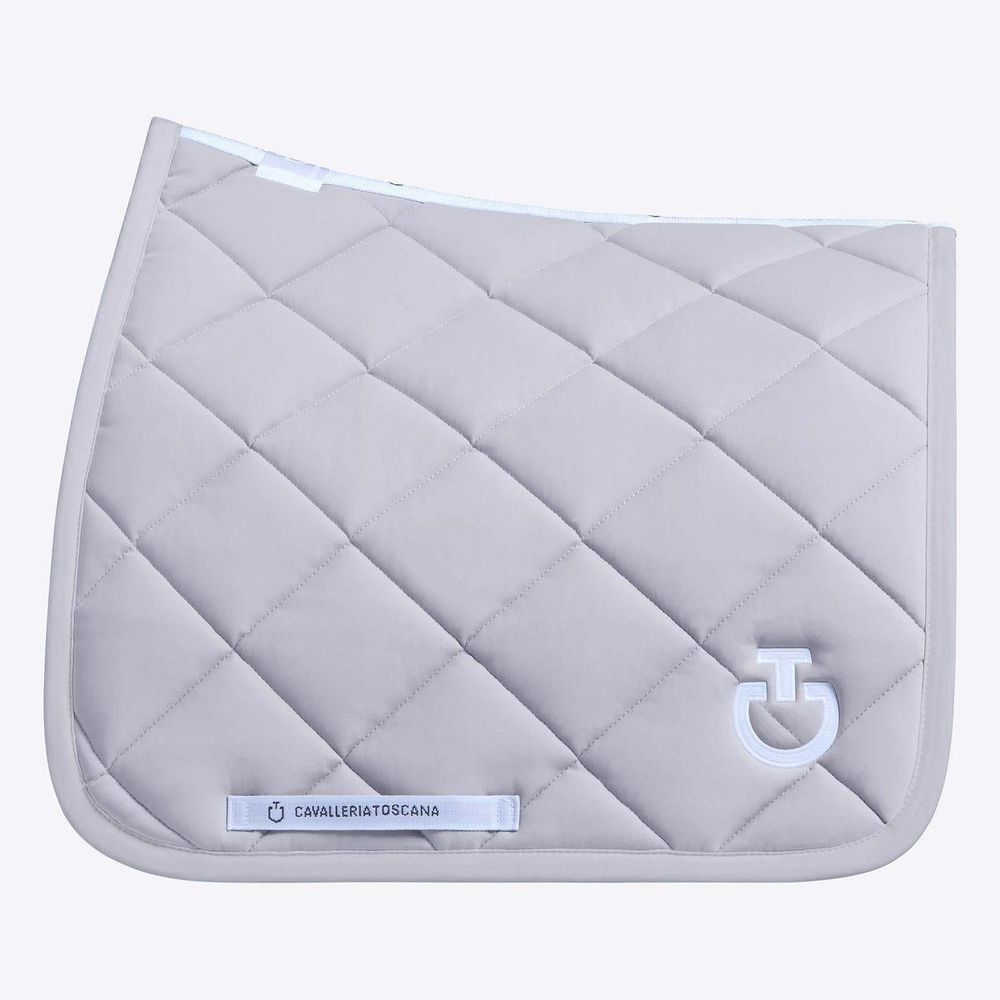Cavalleria Toscana DR Diamond Quilted Jersey Saddle Pad Light Grey