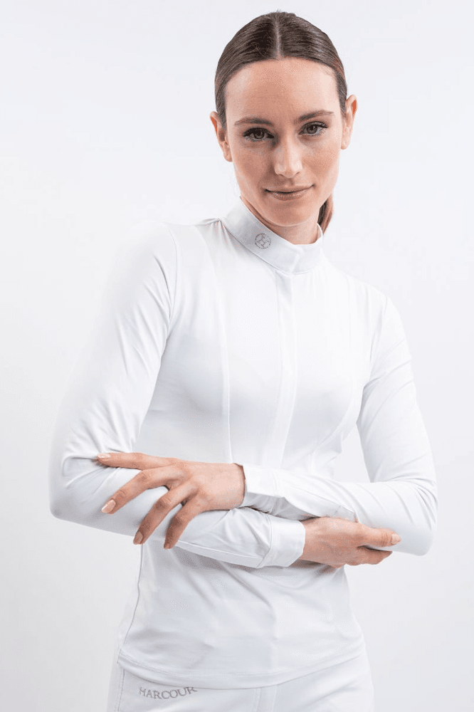 Harcour Stella Competition Polo LS White